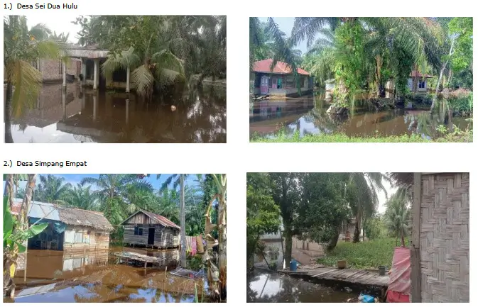 Lebih dari Seribu Unit Rumah Terdampak Banjir di Kabupaten Asahan